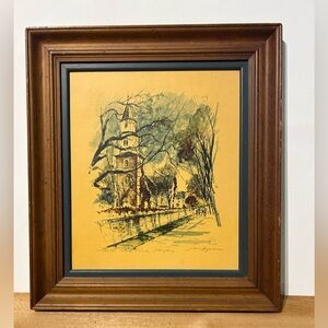 John Haymson Framed Bruton Parish Church Print